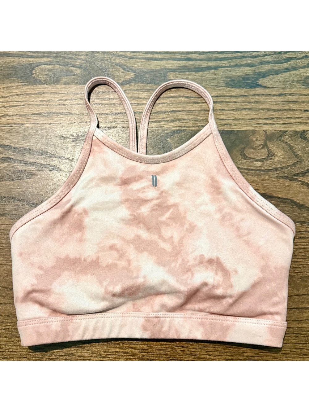 New NOBULL Pink & White Sports Bra SZ Small